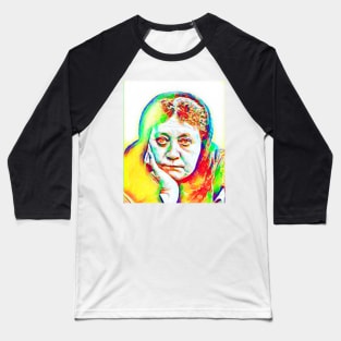 Helena Blavatsky Colourful Portrait | Helena Blavatsky Artwork 11 Baseball T-Shirt